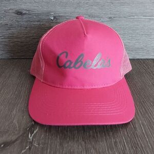 Cabela's Bass Pro Shops Pink Snapback Womens Trucker Hat OSFM